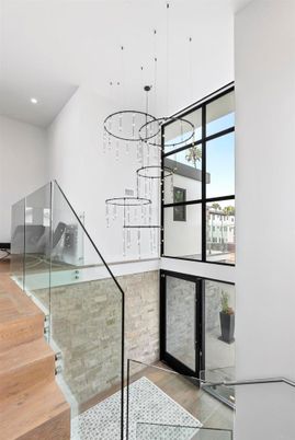 Interior, Pendant Lights, Recessed Lighting, Wood Texture Flooring