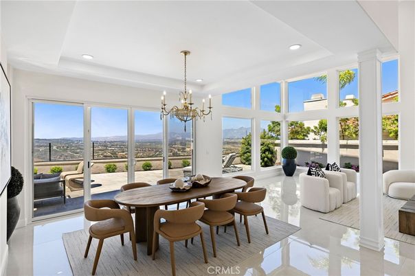 Chandelier, Dining room, Interior, Recessed Lighting