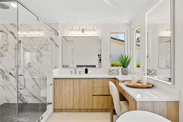 Bathroom, Glass Shower, Interior, Marble, Marble Walls