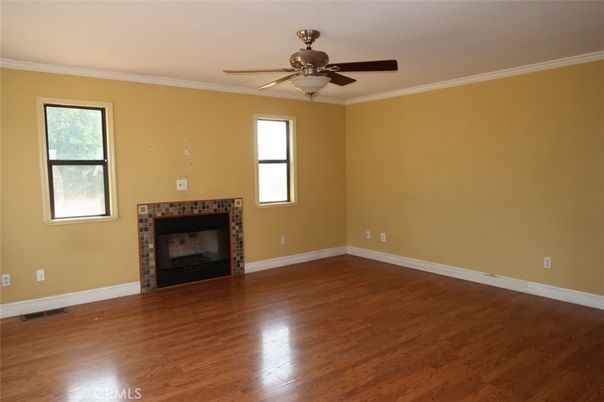 Empty room, Fireplace, Interior, Wood Texture Flooring