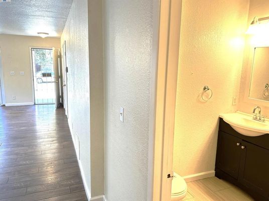 Bathroom, Interior, Wood Texture Flooring