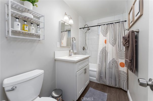 Bathroom, Interior, Marble Walls, Wood Texture Flooring
