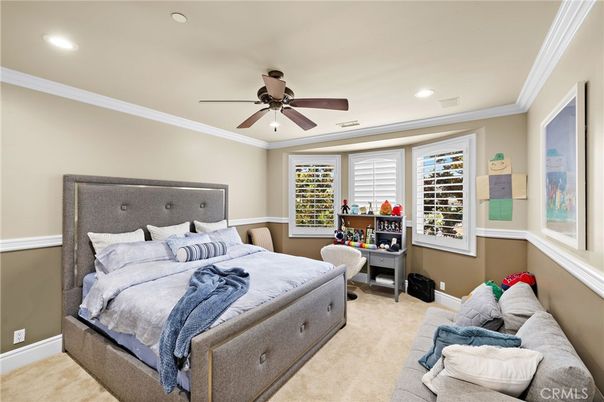 Bedroom, Interior, Recessed Lighting