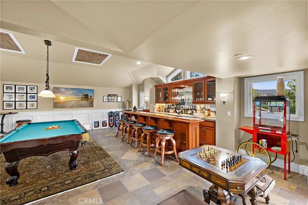 Billiard Table, Game Room, Interior, Pendant Lights, Recessed Lighting