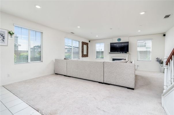 Fireplace, Interior, Living room, Recessed Lighting