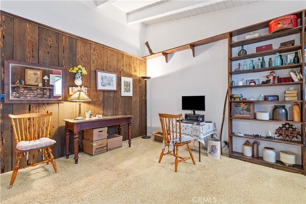 Home Office, Interior, Wooden Walls