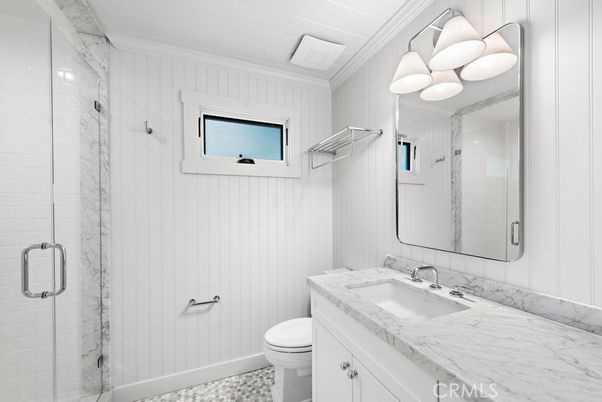 Bathroom, Glass Shower, Interior, Marble Walls