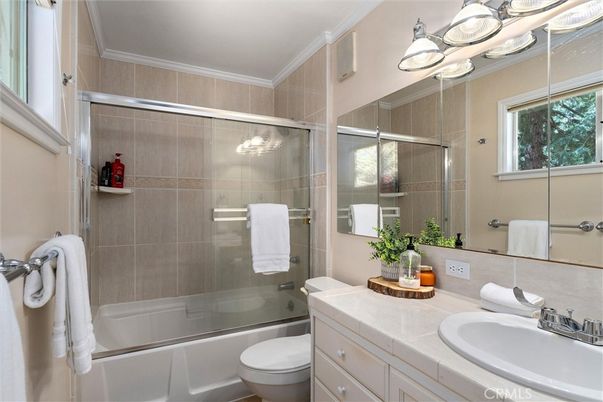 Bathroom, Glass Shower, Interior, Tile Countertops