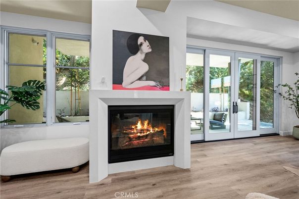 Fireplace, Interior, Wood Texture Flooring