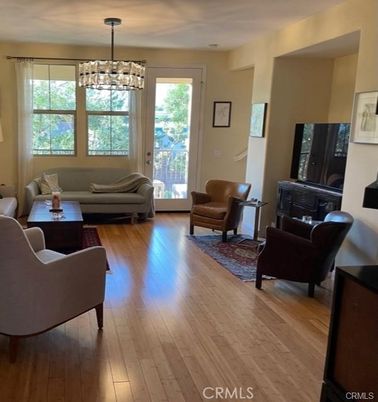 Chandelier, Interior, Living room, Pendant Lights, Wood Texture Flooring