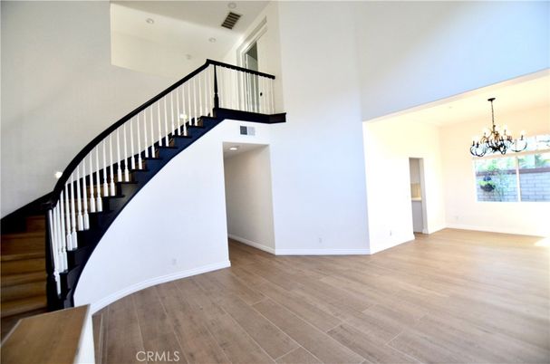 Chandelier, Interior, Recessed Lighting, Wood Texture Flooring