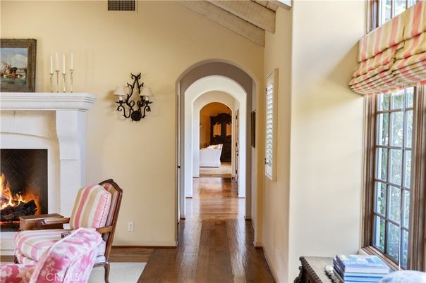 Fireplace, Interior, Wood Texture Flooring