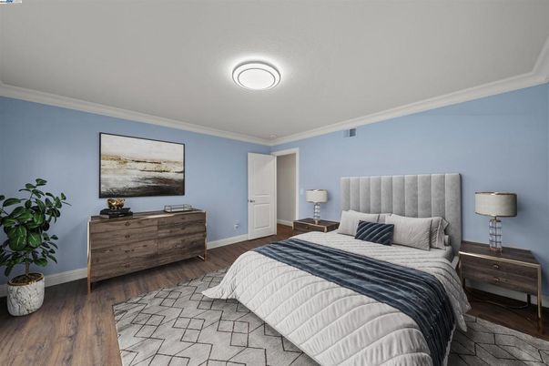 Bedroom, Interior, Wood Texture Flooring