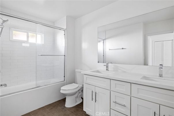 Bathroom, Dual Sink Vanities, Glass Shower, Interior