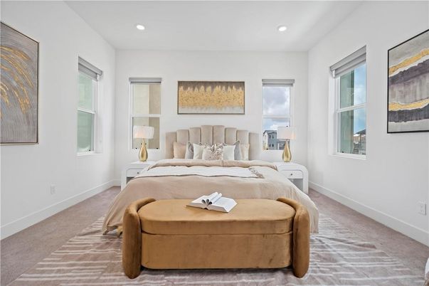 Bedroom, Interior, Recessed Lighting