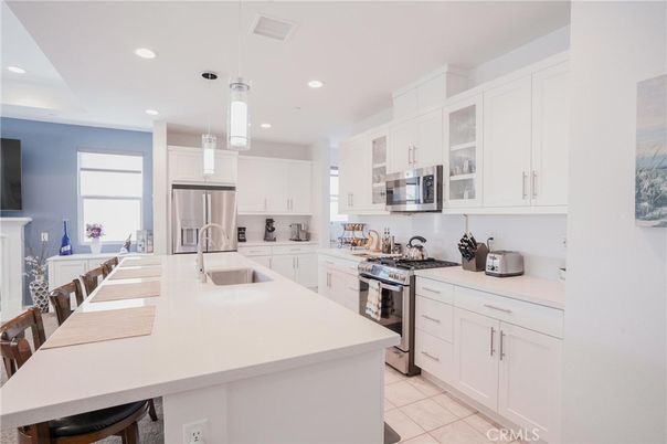 Interior, Kitchen, Pendant Lights, Recessed Lighting, Stainless Steel Appliances