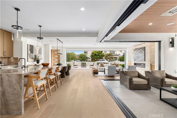Dining room, Interior, Kitchen, Living room, Pendant Lights, Recessed Lighting, Wooden Ceilings, Wood Texture Flooring