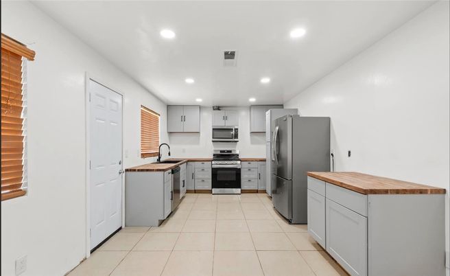 Interior, Kitchen, Recessed Lighting, Stainless Steel Appliances