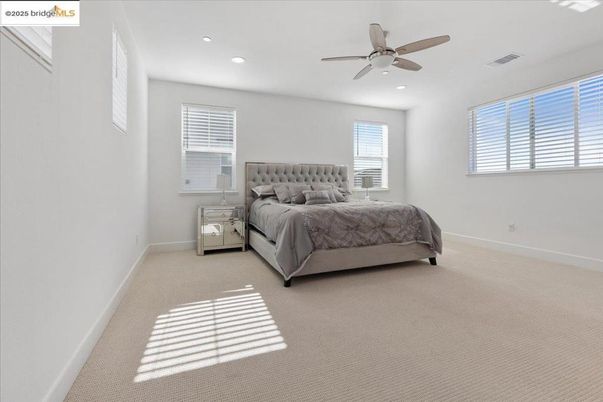 Bedroom, Interior, Recessed Lighting