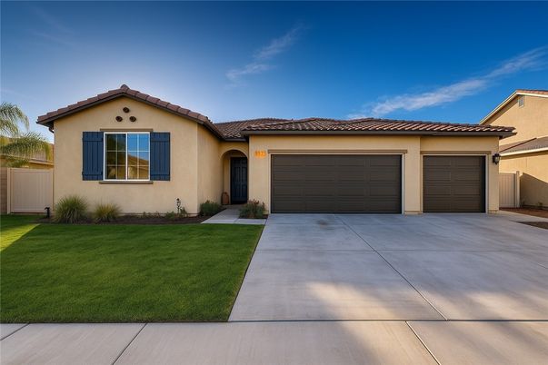 Attached, Exterior, Facade, Mediterranean