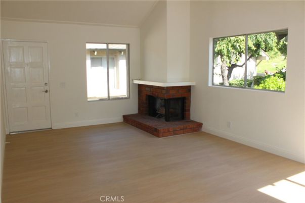 Empty room, Fireplace, Interior, Wood Texture Flooring