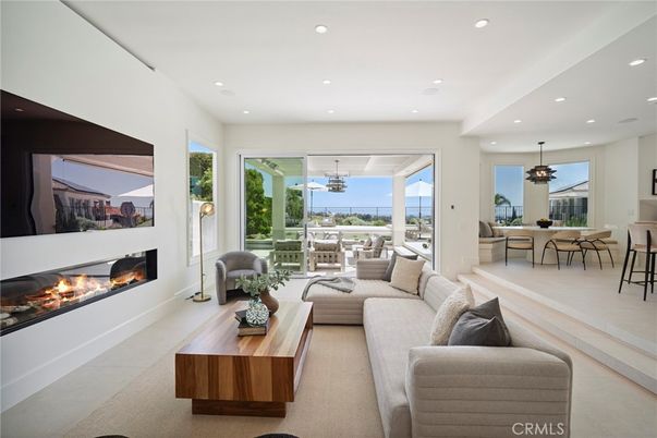 Dining room, Fireplace, Interior, Living room, Pendant Lights, Recessed Lighting