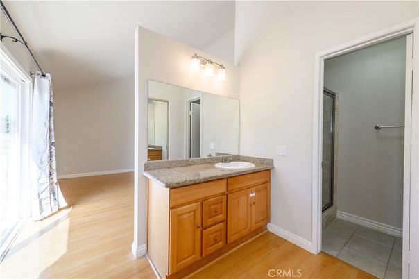 Bathroom, Dual Sink Vanities, Interior, Wood Texture Flooring