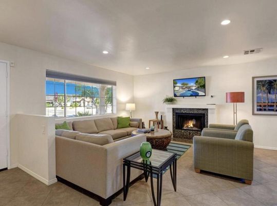 Fireplace, Interior, Living room, Recessed Lighting