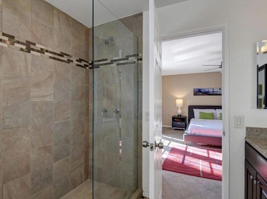Bathroom, Bedroom, Glass Shower, Interior