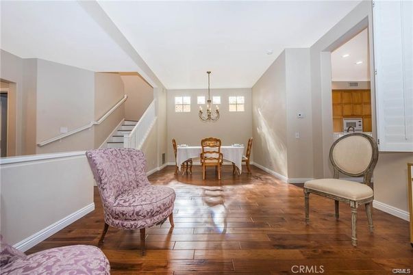 Chandelier, Dining room, Interior, Recessed Lighting, Wood Texture Flooring
