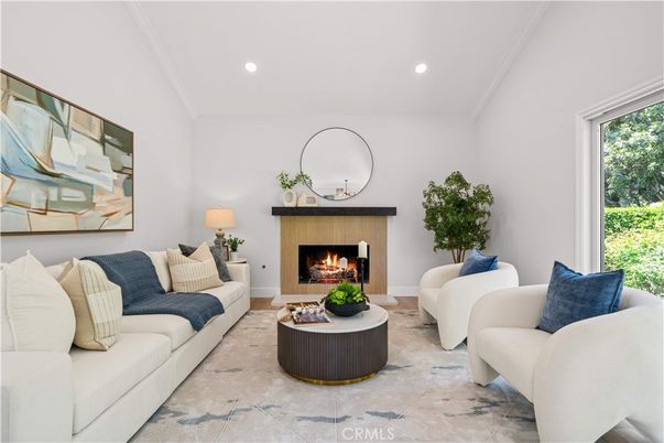 Fireplace, Interior, Living room, Recessed Lighting