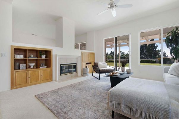 Bedroom, Fireplace, Interior