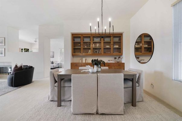 Dining room, Interior, Pendant Lights