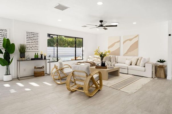 Interior, Living room, Recessed Lighting