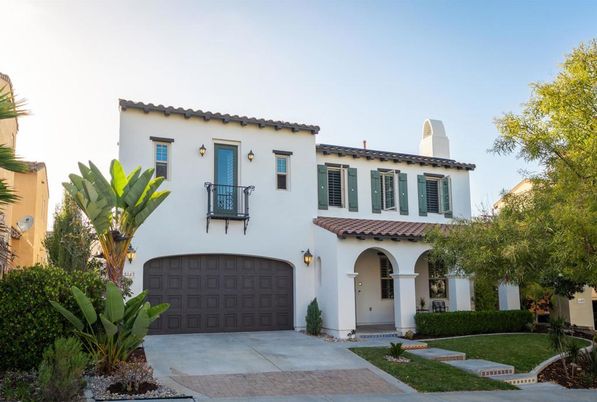 Attached, Backyard, Exterior, Facade, Spanish Mediterranean
