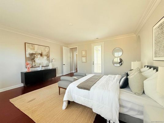 Bedroom, Interior, Wood Texture Flooring