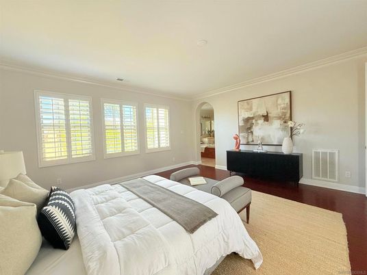 Bedroom, Interior, Wood Texture Flooring