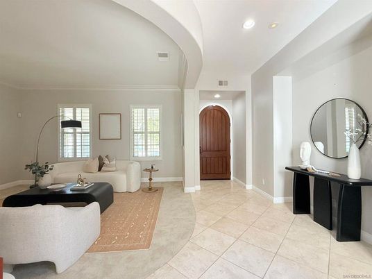 Interior, Living room, Recessed Lighting