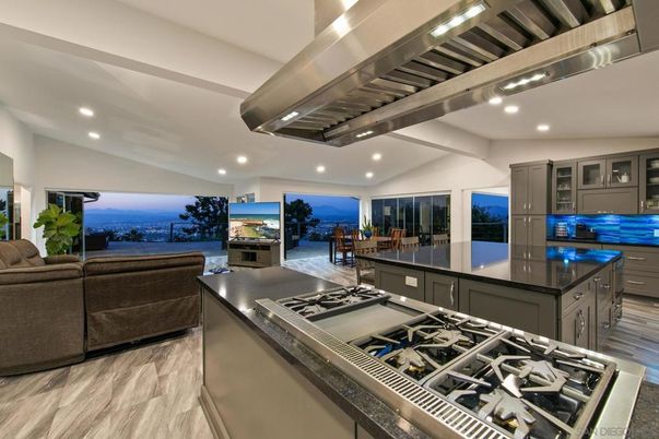 Interior, Kitchen, Recessed Lighting, Stainless Steel Appliances, Water