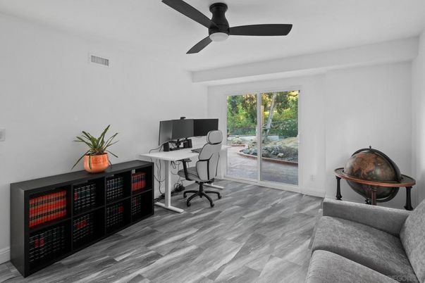 Home Office, Interior, Wood Texture Flooring