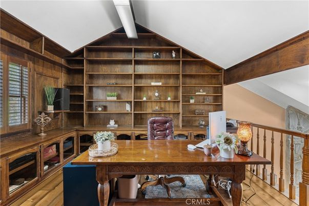 Home Office, Interior, Wooden Walls