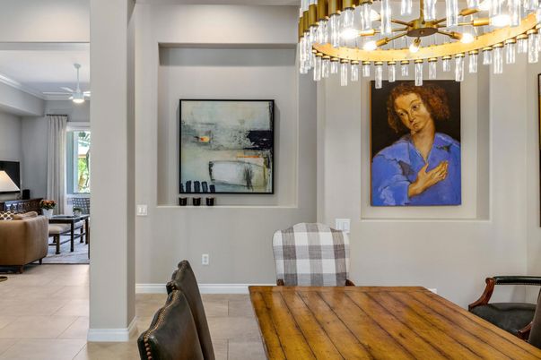 Dining room, Interior, Pendant Lights