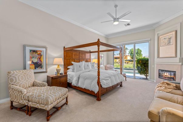 Bedroom, Fireplace, Interior