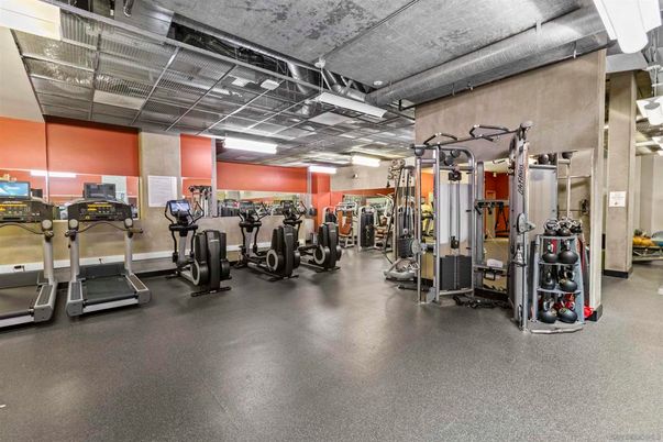 Fitness Equipment, Gym, Interior, Recessed Lighting