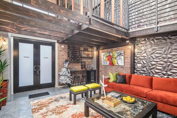 Interior, Living room, Stone Walls