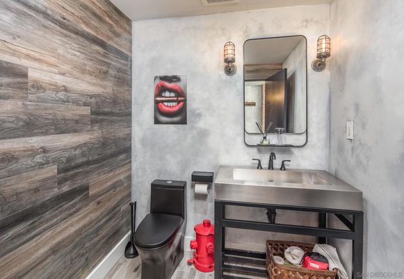 Bathroom, Interior, Wooden Walls