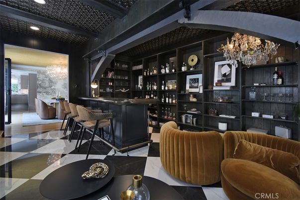 Chandelier, Interior, Marble, Recessed Lighting