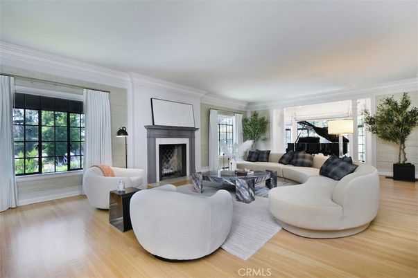 Fireplace, Interior, Living room, Piano, Wood Texture Flooring