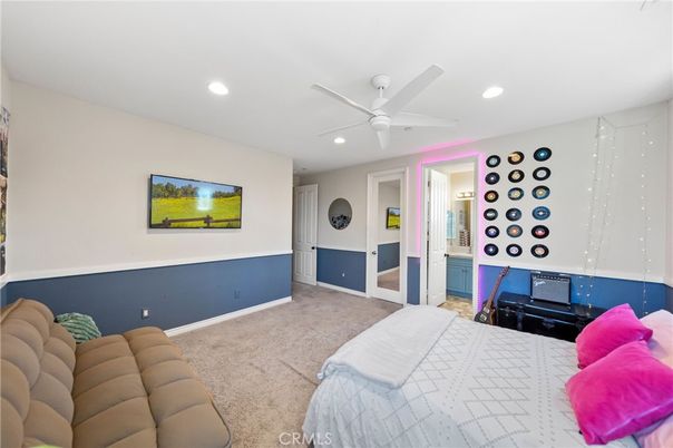 Bedroom, Interior, Recessed Lighting