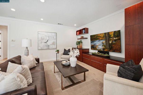 Interior, Living room, Recessed Lighting